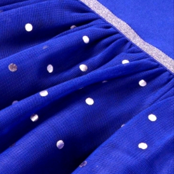 Cat & Jack Hanukkah Star of David Reversible Sequin Blue & Silver Dress Size S - Picture 10 of 13